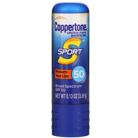 Coppertone, Sport, Sunscreen Lip Balm, SPF 50, 0.13 oz (3.69 g)