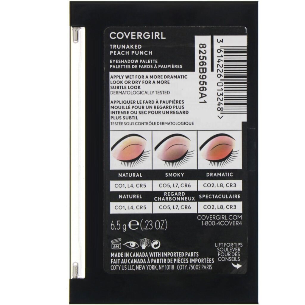 Covergirl, Trunaked, Paleta de sombras, Ponche de pêssego, 6,5 g - Imagem 3