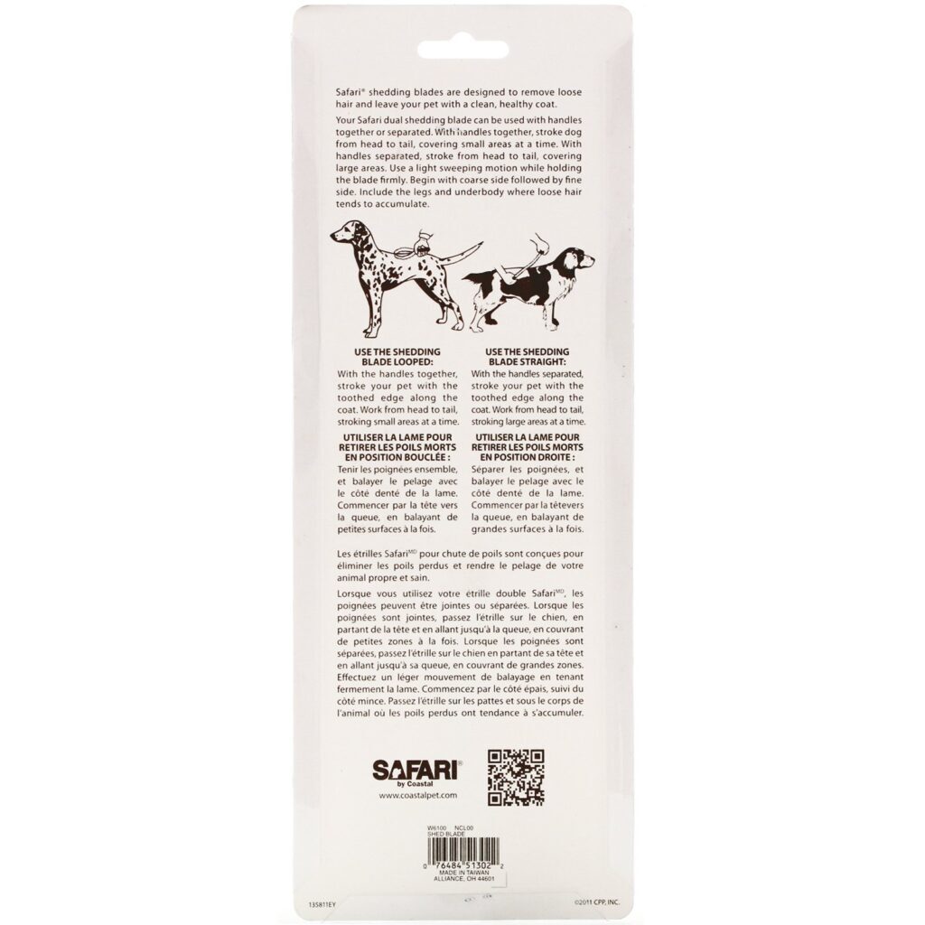 Safari, Shedding Blade for Medium to Large Dogs, 1 Count - Imagem 2