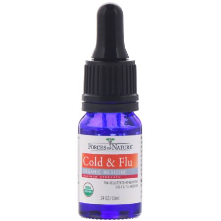 Forces of Nature, Gripe e Resfriado, Medicamento Orgânico, ImmuneDrops, Concentração Máxima, 10 ml (0,34 oz) - Image 3