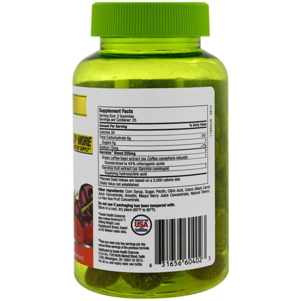 Purely Inspired, Balas de Goma de Garcinia Cambogia, Explosão de Frutas, 50 Gomas - Imagem 2