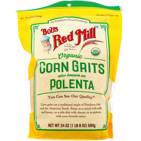 Bob's Red Mill, Sêmola de Milho Orgânico, Polenta, 680 g (24 oz)