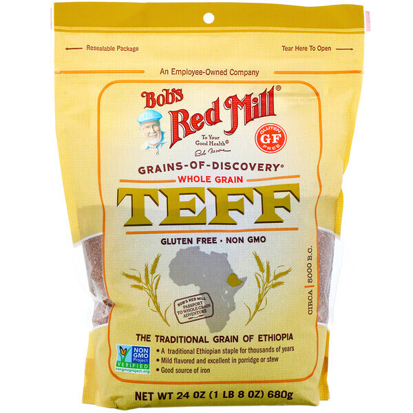 Bob's Red Mill, Teff, Grão Integral, 680 g (24 oz)