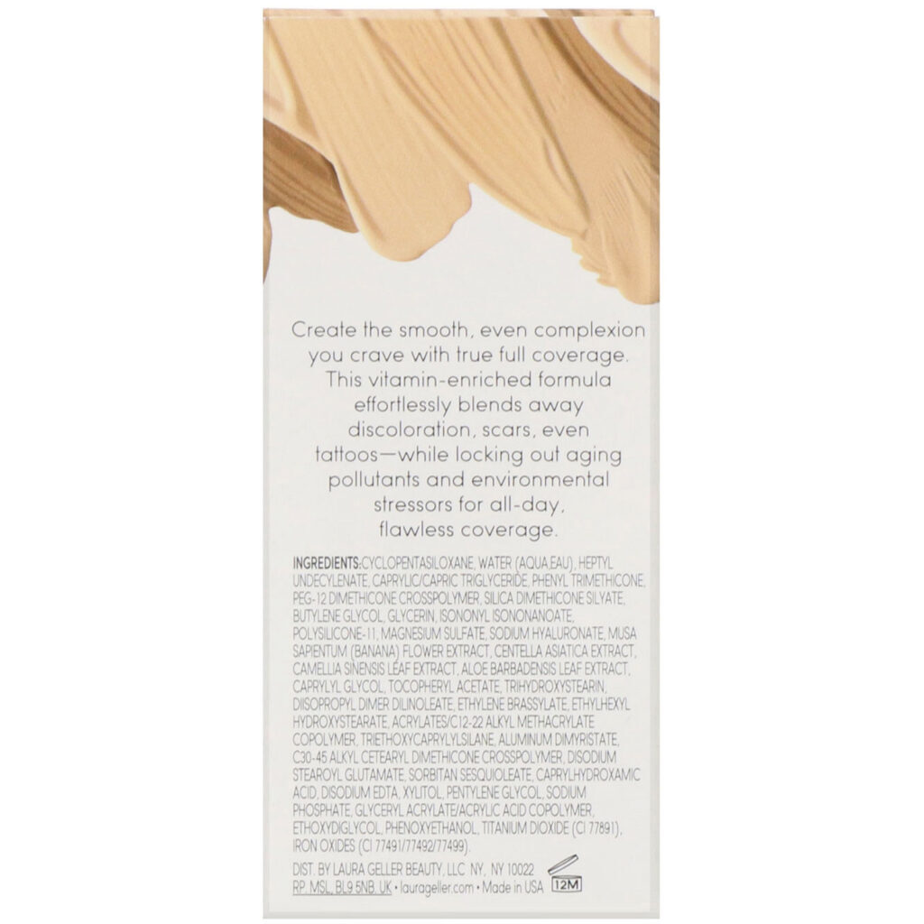 Laura Geller, Cover Lock, Base cremosa, Porcelana, 30 ml - Imagem 3