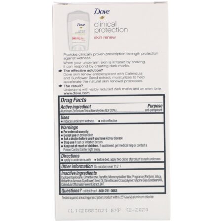 Dove, Clinical Protection, Desodorante Antiperspirante, Skin Renew, 48 g (1,7 oz) - Image 3