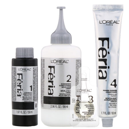 L'Oreal, Féria, cor brilhante multifacetada, Bright Black 21, 1 Aplicação - Image 3