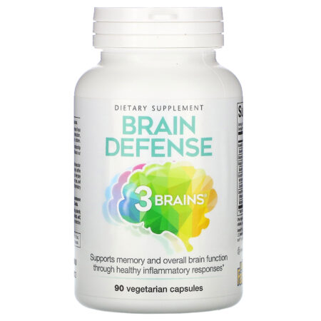 Natural Factors, 3 Brains, Brain Defense, 90 Vegetarian Capsules - Image 3