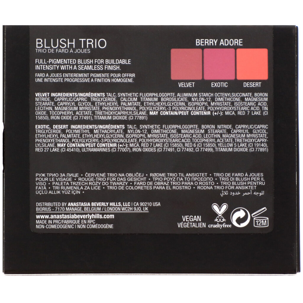 Anastasia Beverly Hills, Blush Trio, Berry Adore, 0.33 oz (9 g) - Imagem 3