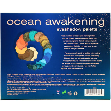 IBY Beauty, Eyeshadow Palette, Ocean Awakening, 0.7 oz (20 g) - Image 3