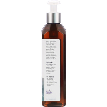 Aura Cacia, Gentle Cleansing Oil, Unscented, 8 fl oz (237 ml) - Imagem 3