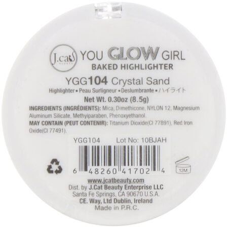 J.Cat Beauty, You Glow Girl, Iluminador Baked, YGG104 Areia crista, 8,5 g - Image 3