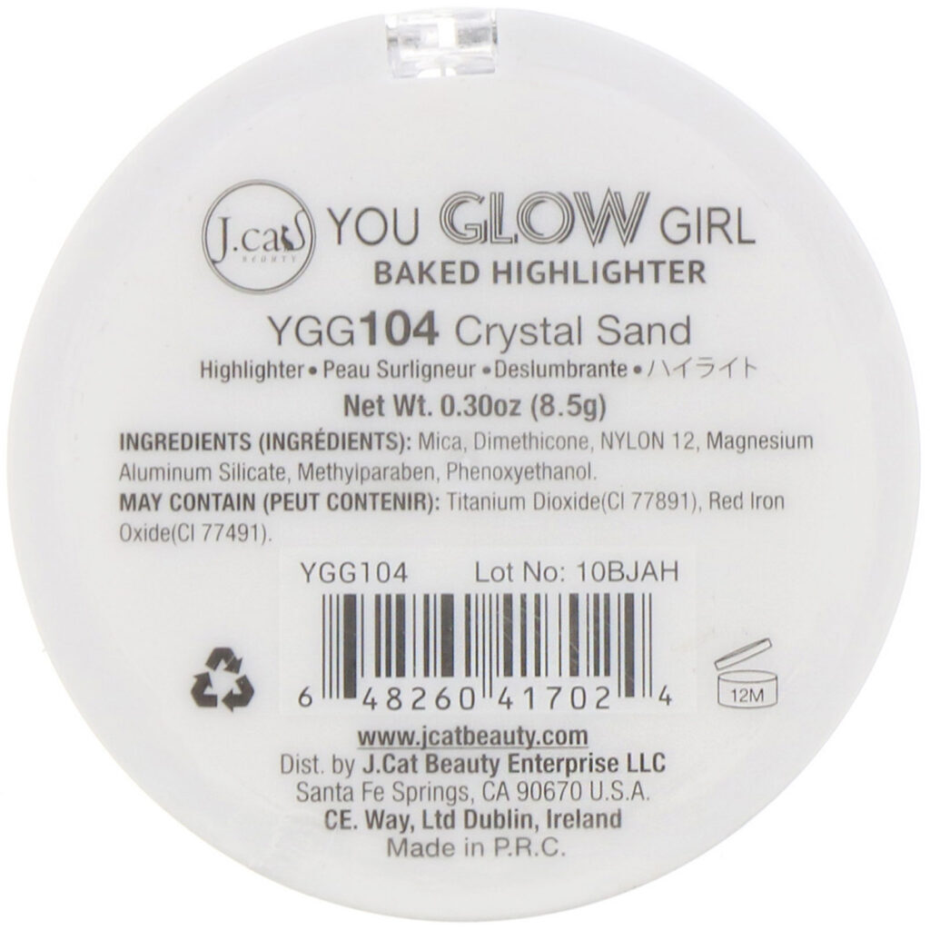 J.Cat Beauty, You Glow Girl, Iluminador Baked, YGG104 Areia crista, 8,5 g - Imagem 3