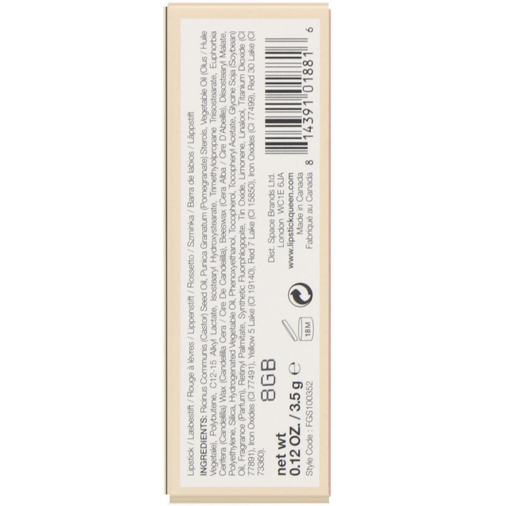 Lipstick Queen, Nothing But The Nudes, Lipstick, Sweet as Honey, 0.12 oz (3.5 g) - Imagem 3