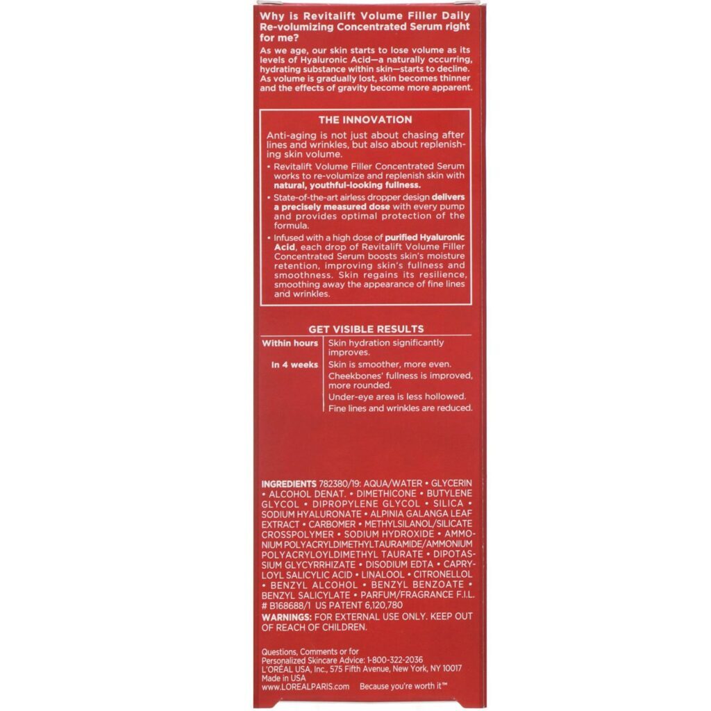 L'Oreal, Revitalift Volume Filler, sérum concentrado diário revolumizador, 15 ml - Imagem 3