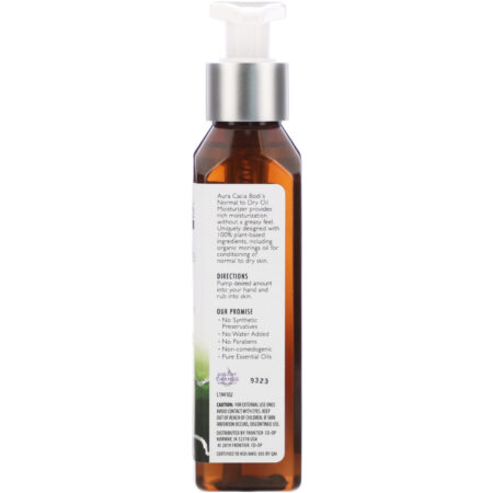 Aura Cacia, Bodi, Oil Moisturizer, Normal to Dry, 4 fl oz (118 ml) - Image 3