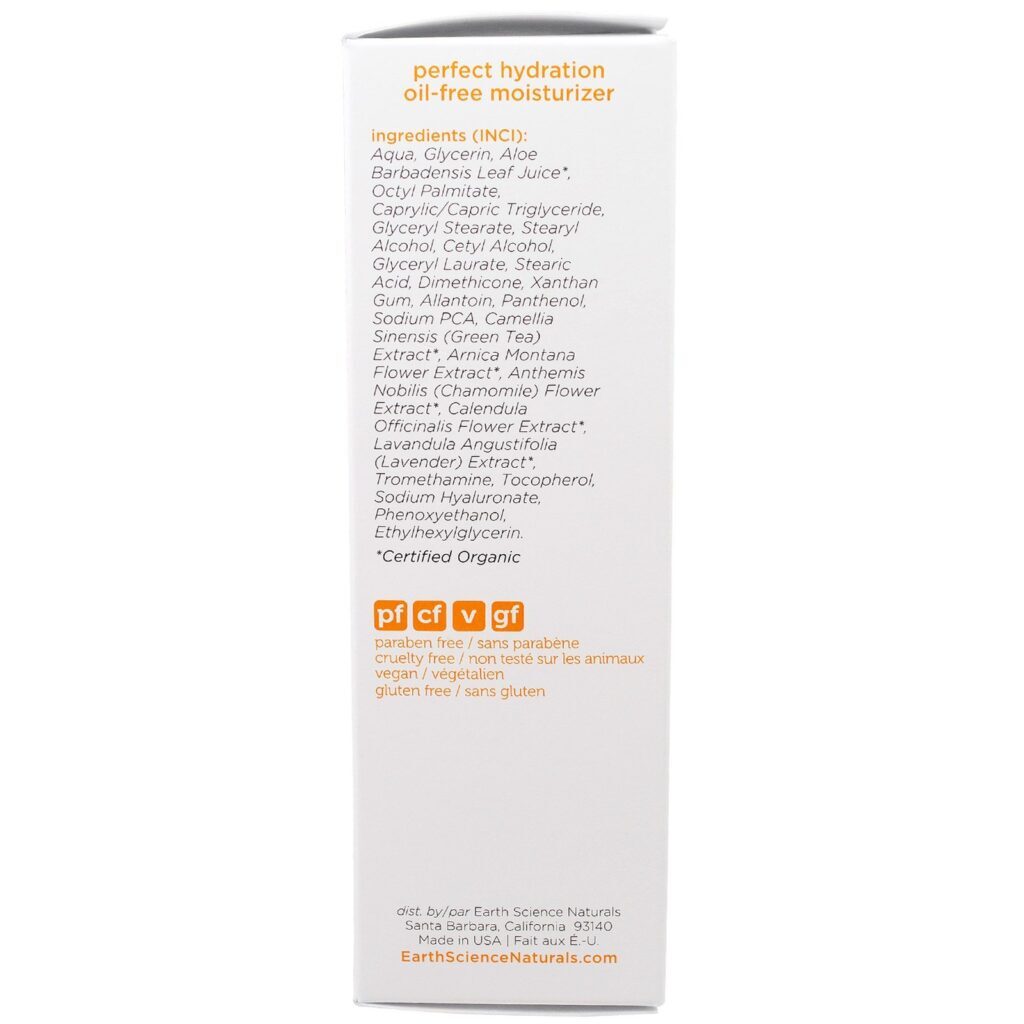 Earth Science, Hidratação Perfeita, HIdratante Sem Óleo, Sem Perfume, 59ml - Imagem 2
