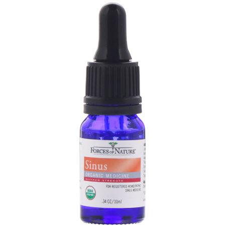 Forces of Nature, Sinus, Organic Medicine, ImmuneDrops, Maximum Strength, .34 oz (10 ml) - Image 3