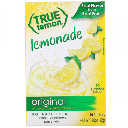 True Citrus, True Lemon, Limonada Original, 10 Sachês, 30 g (1,06 oz)