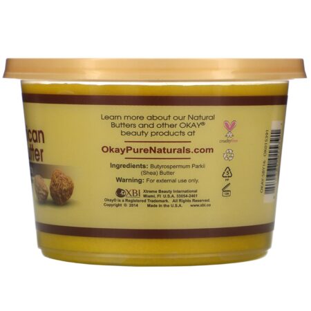 Okay Pure Naturals, African Shea Butter, Yellow Smooth, 13 oz (368 g) - Image 2