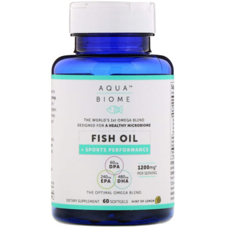 Enzymedica, Aqua Biome, Fish Oil + Sports Performance, Lemon Flavor, 1,200 mg, 60 Softgels — foto 3 Enzymedica, Aqua Biome, Fish Oil + Sports Performance, Lemon Flavor, 1,200 mg, 60 Softgels — foto 3
