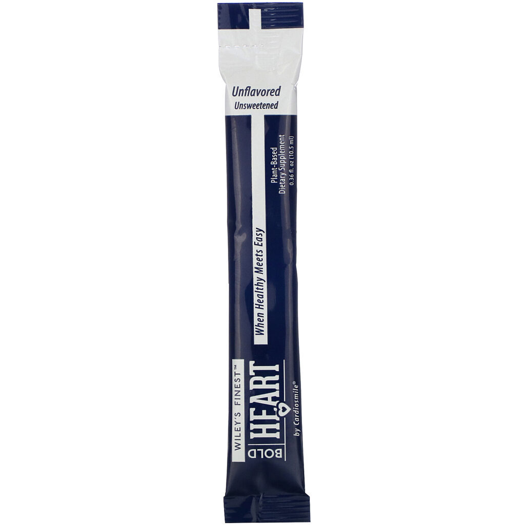 Wiley's Finest, Bold Heart by Cardiosmile, Original Unsweetened, 30 Liquid Stick Packs, 0.36 fl oz (10.5 ml) Each - Imagem 3