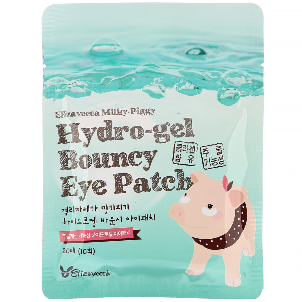 Elizavecca, Milk Piggy, Máscara para Área dos Olhos Hydro-gel Bouncy, 10 Pares - Imagem 3