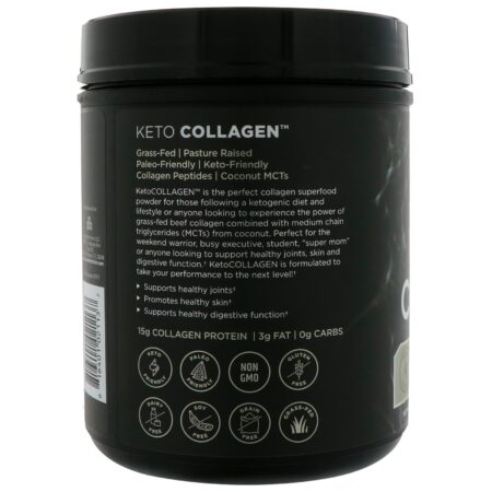 Dr. Axe / Ancient Nutrition, Colágeno Para Dietas Cetogênicas, Proteínas do Colágeno + TCM de Coco, 540 g (1,19 lbs) - Image 3