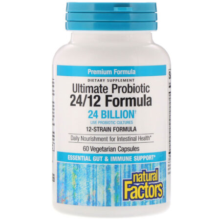 Natural Factors, Ultimate Probiotic 24/12 Formula, 24 Billion CFU, 60 Vegetarian Capsules - Image 3