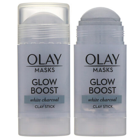 Olay, Masks, Glow Boost, Máscara de Argila com Carvão Branco em Bastão, 48 g (1,7 oz)