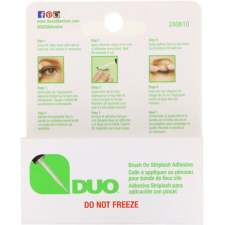 DUO, Cola para faixa de cílios com aplicador, Branco/Transparente, 5 g - Image 3