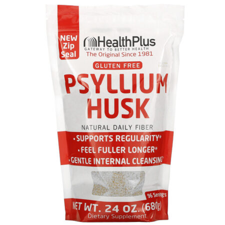 Health Plus, Psyllium Husk 100% Puro, 24 oz (680 g)