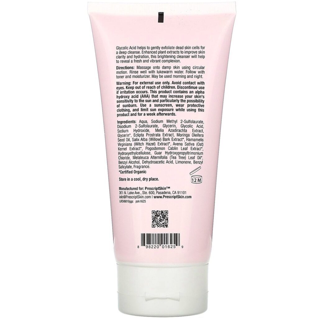 PrescriptSkin, Limpador de Gel de Ácido Glicólico, 6 fl oz (177 ml) - Imagem 2