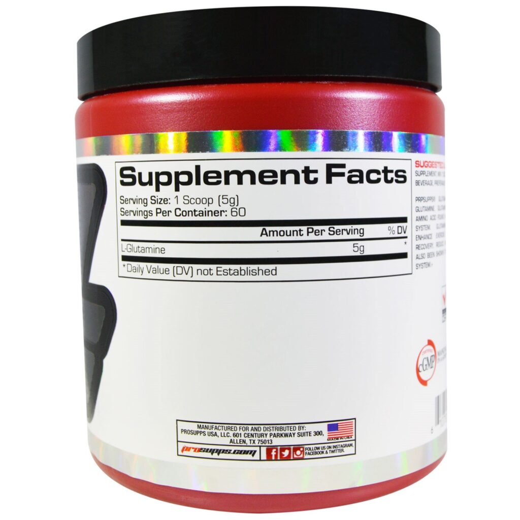 ProSupps, Glutamina 300, 10,6 oz (300 g) - Imagem 2