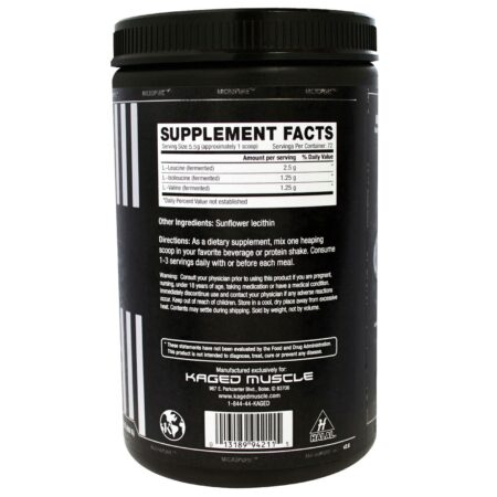 Kaged Muscle, BCAA 2:1:1, Sem Sabor, 14,1 oz (400 g) - Image 2