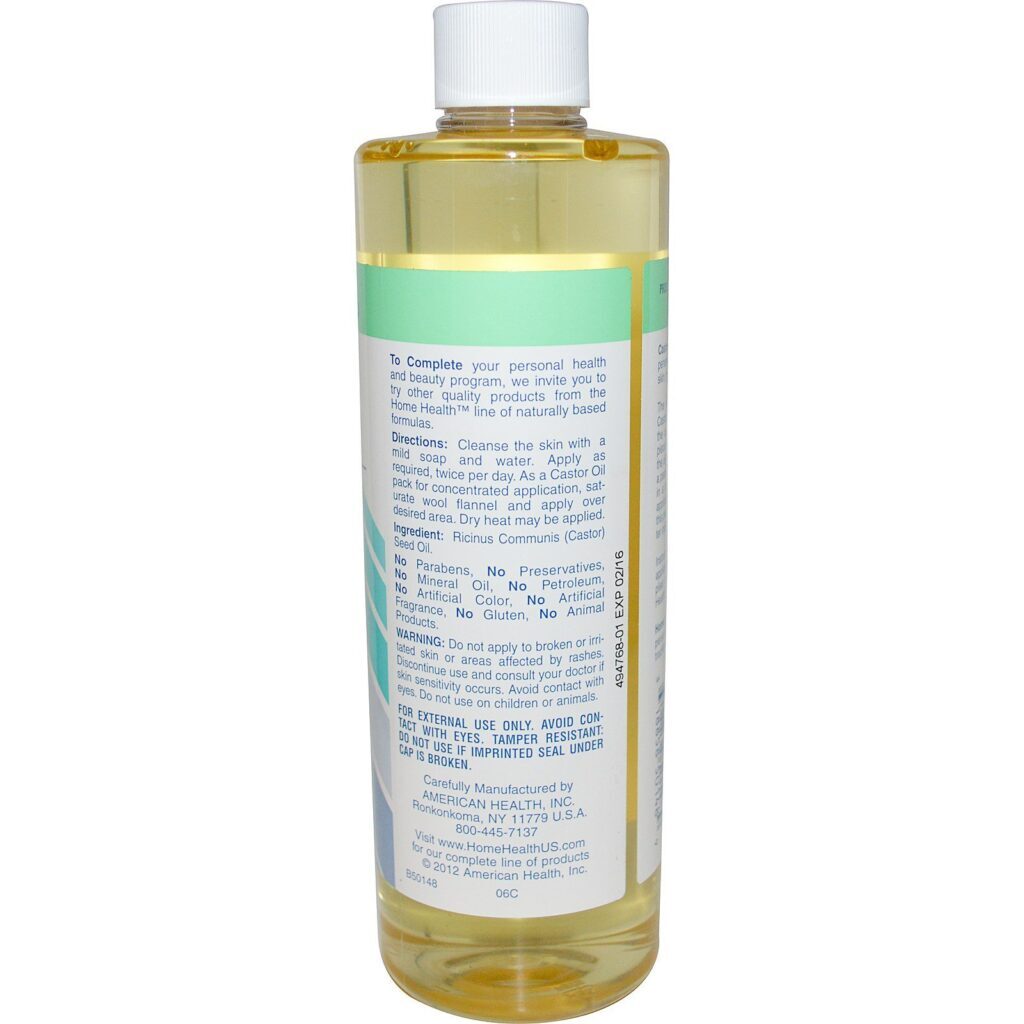 Home Health, Óleo de rícino, 473 ml - Imagem 2