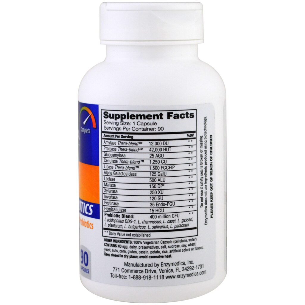 Enzymedica, Digestivo + Probióticos, 90 Ccápsuas - Imagem 2