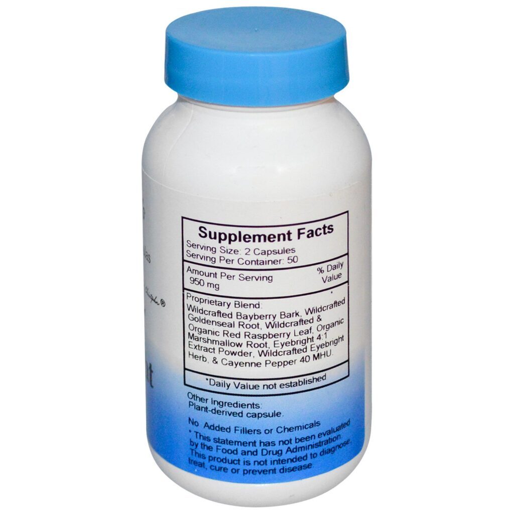 Christopher's Original Formulas, Herbal Eyebright Formula, 475 mg, 100 Vegetarian Caps - Imagem 2