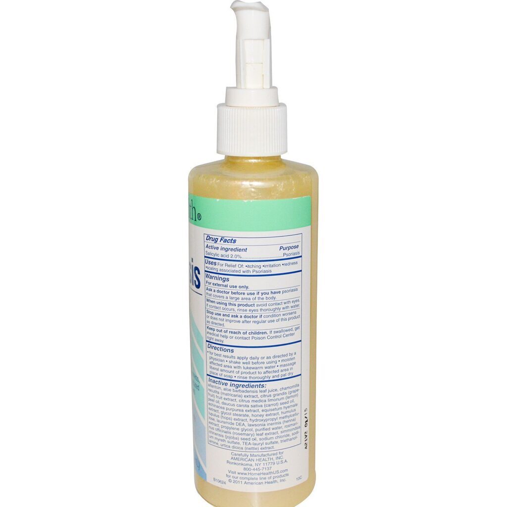 Home Health, Psoríase, Medicação para Couro Cabeludo e Gel de Banho, 8 fl oz (236 ml) - Imagem 2
