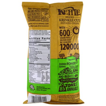 Kettle Foods, Salgadinhos de Batata Ondulada, Picles, 142 g - Image 2