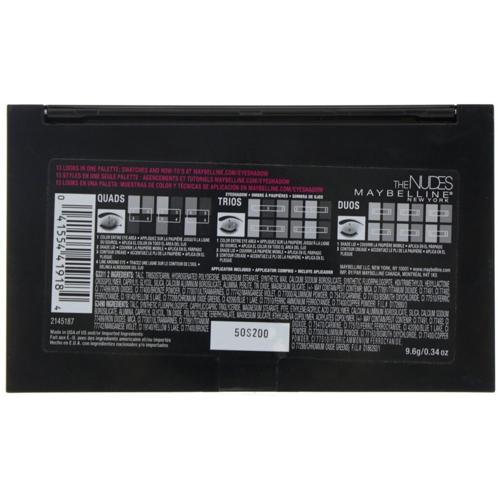 Maybelline, Paleta de sombras Nudes 9,6 g - Imagem 3