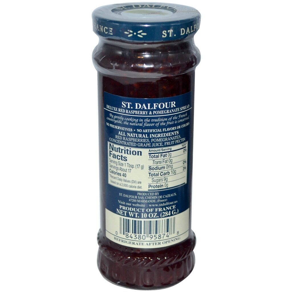 St. Dalfour, Framboesa Vermelha e Romã, Pasta Deluxe de Framboesa Vermelha e Romã, 10 oz (284 g) - Imagem 2