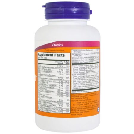 Now Foods, Múltiplos Alimentos 1, 90 Comprimidos - Imagem 2