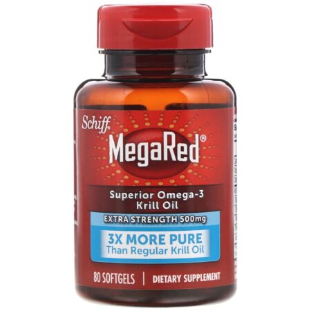 Schiff, MegaRed, Superior Omega-3 Krill Oil, 500 mg, 80 Softgels - Image 3