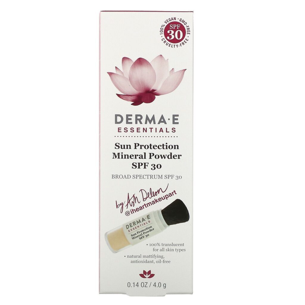 Derma E, Essentials, Pó Mineral com Proteção Solar, FPS 30, 4,0 g (0,14 oz) - Imagem 2