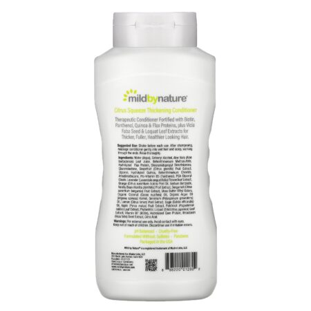 Mild By Nature, Condicionador Espessante, Complexo B e Biotina, Toque Cítrico, 473 ml (16 fl oz) - Image 2