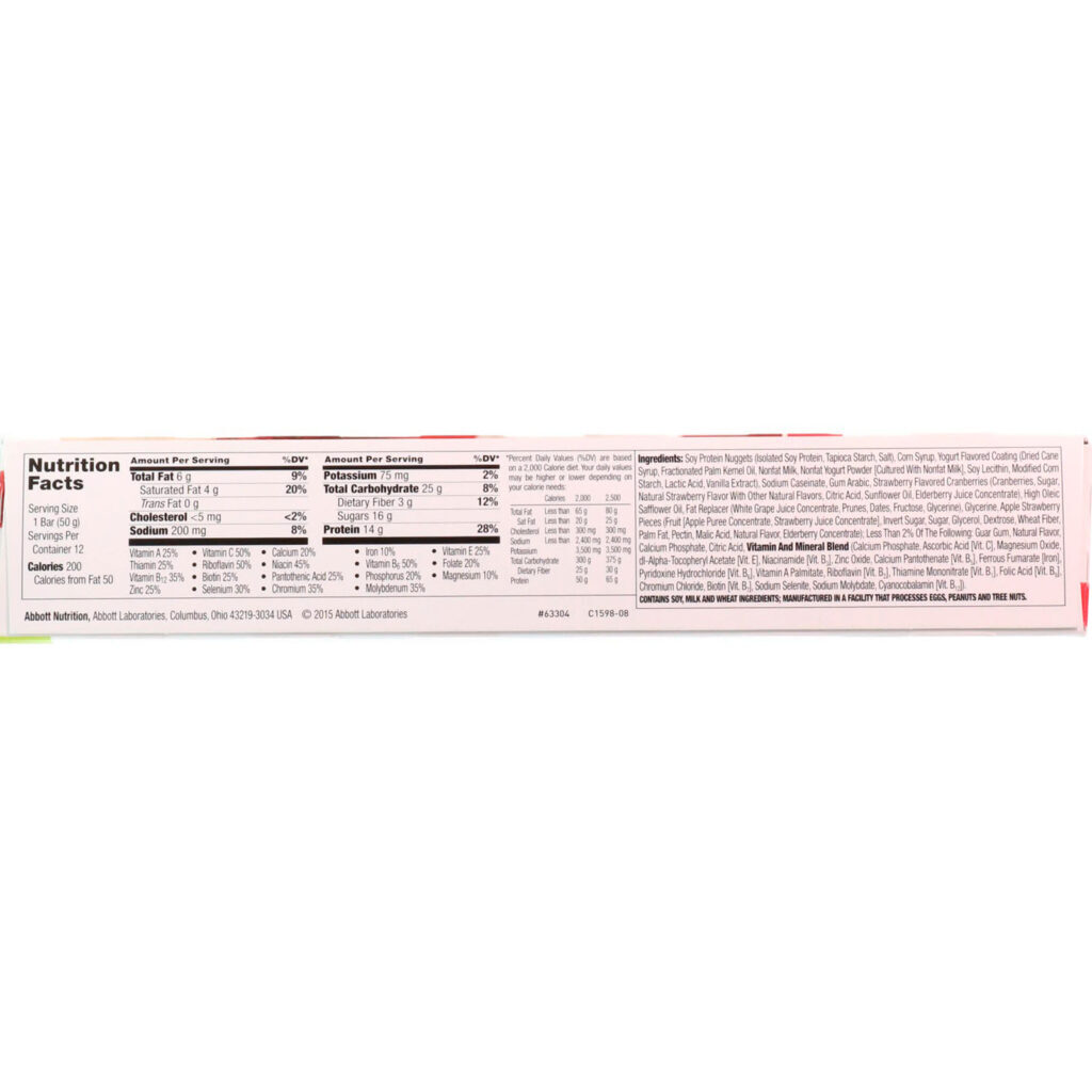ZonePerfect, Barras de nutrição, Morango Iogurte, 12 barras, 1,76 oz (50 g) Cada - Imagem 3
