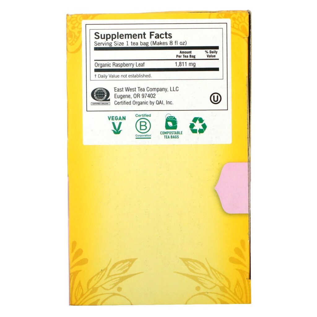 Yogi Tea, Woman's Raspberry Leaf, Sem Cafeína, 16 Saquinhos de Chá, 1,02 oz (29 g) - Imagem 2