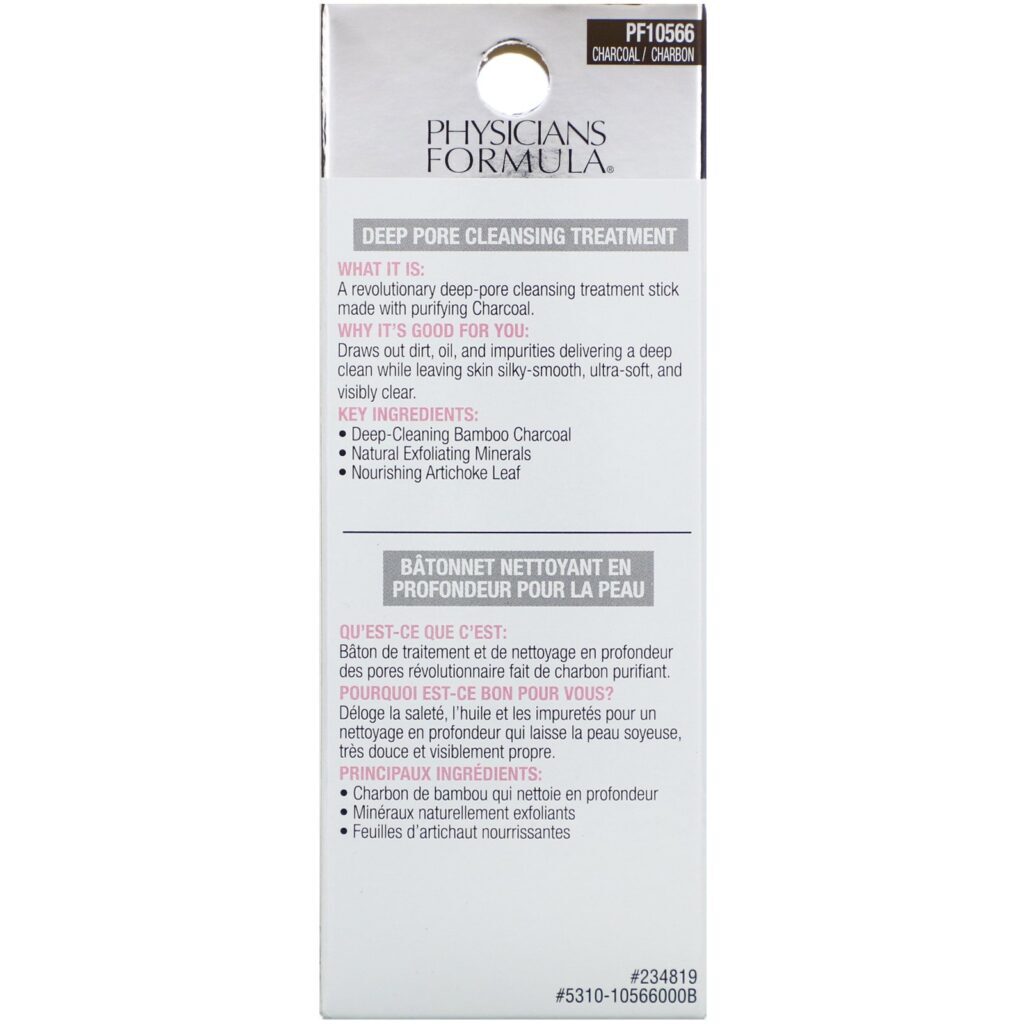 Physicians Formula, Detox de Carvão Vegetal, Bastão de Purificação, 0,55 oz (15,6 g) - Imagem 3