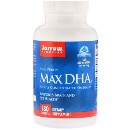 Jarrow Formulas, Max DHA, 180 Cápsulas Softgel