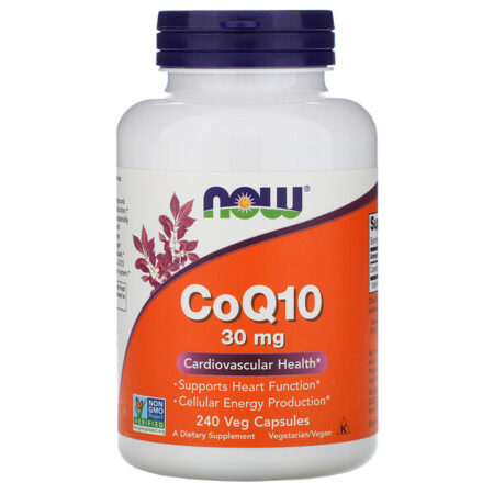 Now Foods, CoQ10, 30 mg, 240 Cápsulas Vegetais